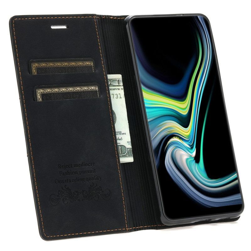 θηκη κινητου Samsung Galaxy A54 5G Θήκη Flip Στυλ Δερμάτινη Ραπτική